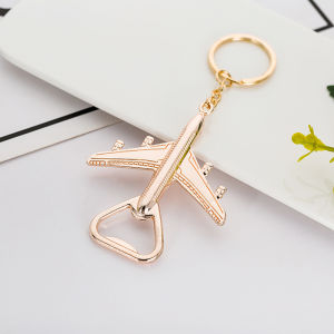 Airplane Metal Bottle Opener Keychain Plane Decor Beer Lover Opener Key Chain