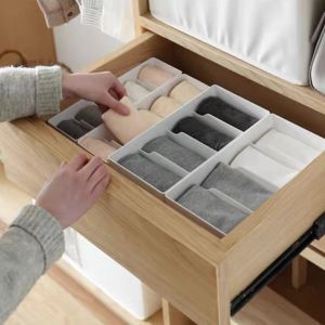 Classy Luxe Wardrobe Organizers Underwear Storage Box Household Underpants Socks Plastic Storage Desktop Drawer Organizer Box
