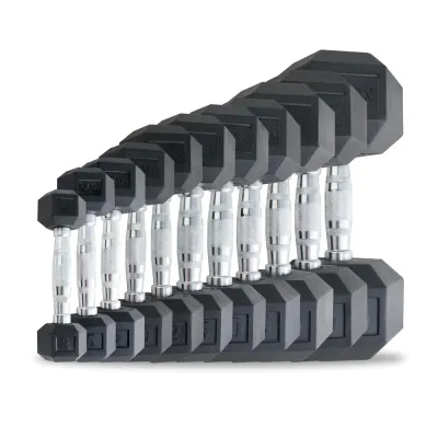 Fitness Concept: Maxx Hexagon Durabbell Dumbbell Black Weight Biceps Triceps 3lbs/ 5lbs/ 8lbs/ 10lbs/ 12lbs/ 15lbs/ 20lbs 25lbs/ 30lbs/ 35lbs/ 40lbs pound