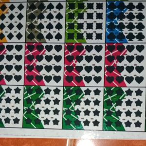 Kupon Gosok gosok tengkorak 16titik Motif Campur isi 200pcs sudah digunting rapih/Maenan terlaris 2022