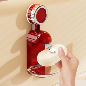 MICANGP Detachable Suction Cup Soap Holder ic Creative Sponge Storage Stand Soap Dish Multifunctional Soap Containers Bath Accessories