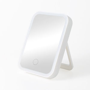 LED mirror vanity mirror with led light table mirror makeup mirror with lights face mirror with lights led mirror light vanity mirror light make up mirror with light desk mir LED Mirror Makeup Mirror with light Rechargable 1/3 brightness Portable Mirror