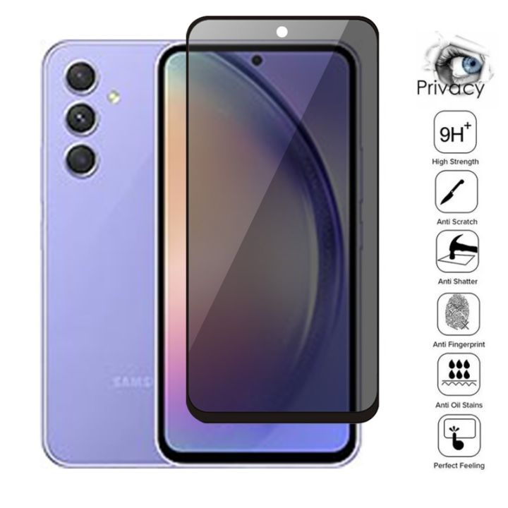Miếng dán màn hình chống nhìn trộm cho Samsung Galaxy A55 A35 A54 A34 A14 A05 S a05s A15 A25 samsunga15 4G 5g 2023 miếng phủ bảo vệ kính cường lực chống Peep kính điện thoại tấm dán bảo vệ màn hình