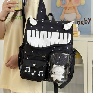 AE Star Piano high aesthetic primary school student backpack college style travel leisure backpack suitable for outings and excursions a stylish backpack for girls