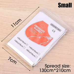 Emergency Mylar Thermal Blanket Foil Space Blanket Windproof Insulation Lifesaving Outdoor Heat Retain First Aid Camping Hiking Blanket