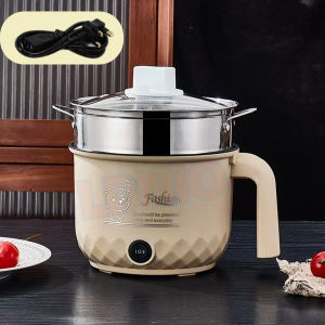 Mini multifunctional rice cooker 1.8L capacity electric frying Wok non stick electric boiling pot
