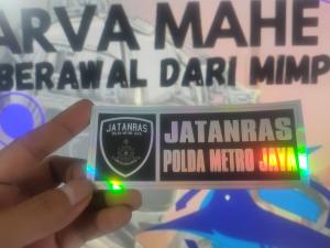 Jatanras Polda metro jaya PMJ stiker Polisi Stiker Polda Stiker Polri Stiker Jatanras PMJ Stiker Motor Stiker Mobil Stiker HP Stiker HT