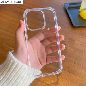 CLEAR CASE iPhone 11 12 13 14 15 16 PRO MAX X XR XS 7 8 PLUS Hard Casing Hybrid iP Bening Transparan Acrylic