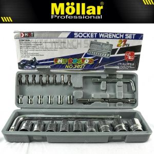 Kenmaster Socket Wrench Set 27pcs Kunci Sok 27 Sockets