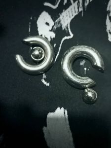 PEMBERAT PERCING free pin button BANDULAN PERCING KANEL PEMBERAT TITANIUM ANTING