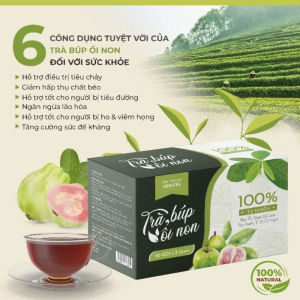 Trà Búp Ổi Non Thiên Nhiên Tốt Cho Hệ Tiêu Hóa Hỗ Trợ Giảm Cân Thanh Lọc Cơ Thể Hộp 50 Gói Trà