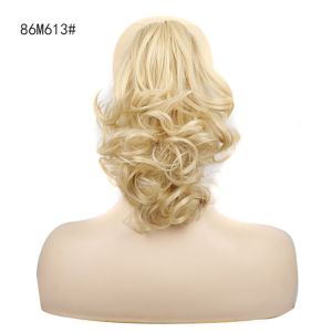 AN249 12 inch Tóc nối kiểu đuôi ngựa Tổng hợp Kẹp tóc Tóc đuôi ngựa ngắn xoăn Phụ kiện tóc Tự nhiên Tóc giả kiểu đuôi ngựa dành cho phụ nữ