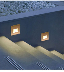 LED Corridor Staircase Light Recessed Indoor Wall Lamp Steps Sensor Light For AC85-265V Stair Light