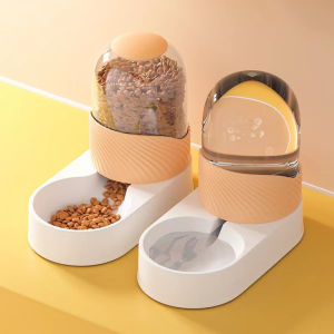 2-piece (2L): Pet automatic feeder Pet automatic water dispenser Durable cat bowl Dog bowl
