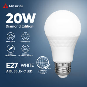Mitsushi Bulbs Led Light Bulb A-Bubble 20W | 18W | 15W | 12W | 9W | 7W DOB LED High Power Bulb Diamond Edition Super Brigh Bulbs