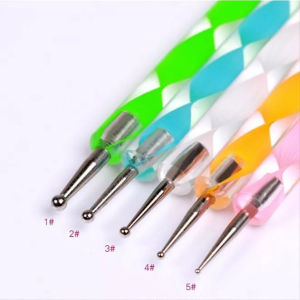 NAIL ART DOTTING isi 5 ALAT GAMBAR TITIK NAILART PEN PENGHIAS KUTEK GEL / PAINTING NAILART