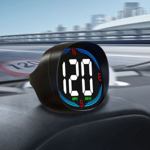 2024 New HUD GPS Speedometer Universal Car Heads-Up Display 2.7inch MPH Speed Meter With Compass Over Speed Alarm For All Vehicle USB Connect Plug And Play