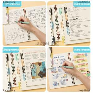 [COD] Laogeliang 20pcs Binder Khóa rời lá Phụ kiện cuốn sách ràng buộc vòng khóa 5 lỗ không khó chịu tự làm đấm Loose-Leaf