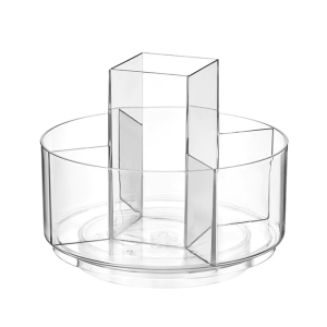 Rotating Pen Holder Desk Organisers Shelf with Compartments Pencil Organizers Art Supply Storage Box for Home Office