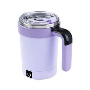 Automatic Stirring Coffee Cup Rechargeable Electric Stirring Mixer Detachable Base Stainless Steel Magnetic Self Stirring Mugs