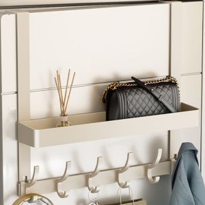 BLACKON Strong Load-bearing Door Rear Storage Rack 5/6/7 Hooks Double-layer Door Clothes Hanger High-quality Easy To Install Door Behind Coat Hook Home