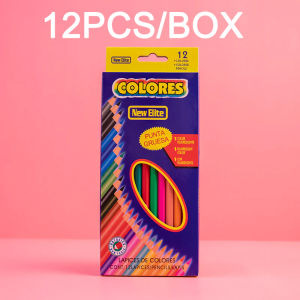 12pcs/set Color Pencils Boxed Studen Drawing Pencil Art School Supplies Stationery Gift for Kids