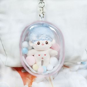 5MENLWE 10/15/16cm Túi ngoài trời trong suốt Nhiều màu Trong suốt Hộp đựng Quà Tặng Mini Hộp Trưng Bày búp bê