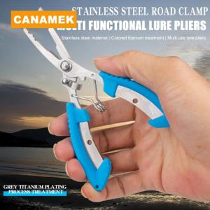 【CANAMEK】 Curved Mouthed Fishing Pliers Stainless Steel Powerful Horse Fish Line Scissors Multifunctional Road Pliers