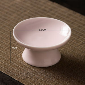 จานเซรามิกมีขาตั้ง พานตั้งพระ เคลือบเรียบเงา แข็งแรง ทนร้อน ทำความสะอาดง่าย พานพวงมาลัย จานจิ๋ว เข้าเครื่องล้างจานได้ ถ้วยขนมขนาดเล็ก เพิ่มมิติให้การจัดวาง