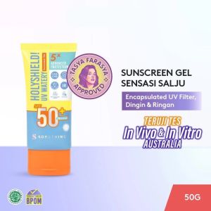 Somethinc Holiyshield UV Watery Suncreen Gel SP 50+ PA++++ Sunscreen Sensasi Salju