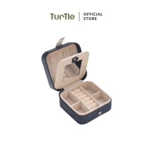 TURTLE Portable Jewellery Box with Mirror Mini Travel Jewellery Organiser