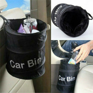 【Elegant Residence】Foldable Multifunctional Hanging Car Trash Can Portable Car Dustbin Garbage Bag Dust Seat Back Storage Rubbish Bin Box Case Sundries Holder Organizer