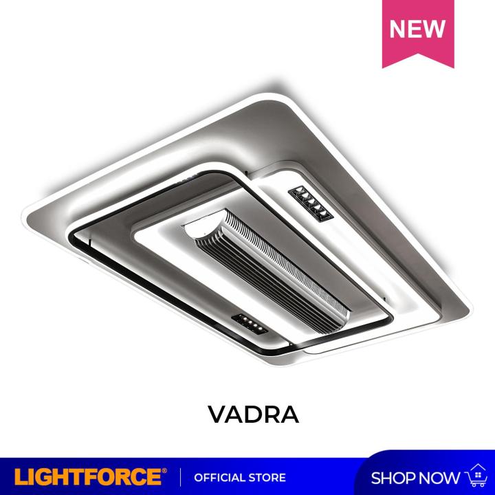 Lightforce VADRA Ceiling Fan with LED Light, Remote Control & Voice ...