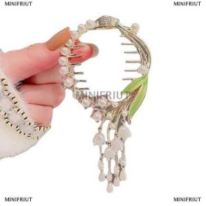 [COD] MINIFRIUT Braided Bow Hair Clips Butterfly Hairpin Ponytail Buckle Hair Pin Claw Korean Accessories