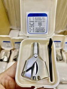 Dụng cụ tỉa lông mũi cầm tay bằng thép không gỉ Kèm Hộp Nhựa Cao Cấp
