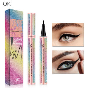 Starry Sky Black Liquid Eyeliner Pen Waterproof Quick Dry Smudge Proof Ultra Fine Tip Long Lasting For Beginners Eye Makeup