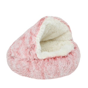 Seashell Cat Bed Plush Pet Bed Comfortable Cat and Dog Sleeping Nest Round Pet Mattress Cat and Dog Sleeping Nest