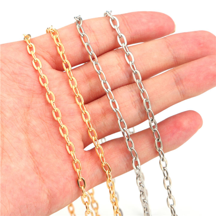 Chain Flat Snake Bone Chain Necklace Metal Chain – Bling Boutique