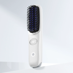Wireless straight hair comb Anion Does Not Hurt Hair Portable Electric Comb Hair Straightener Hair Curler Dual-Use