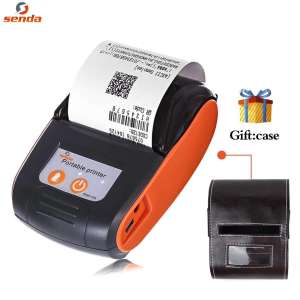 Portable BT Thermal Printer Handheld 58mm Receipt Printer for Retail Stores Restaurants Factories Logistics with 10 Paper Rolls