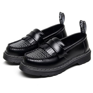 Original Dr.Martin Shoes For Men Women Tassel Loafers Shoes For Men Women Slip on Leather Loafers Black Shoes For Men