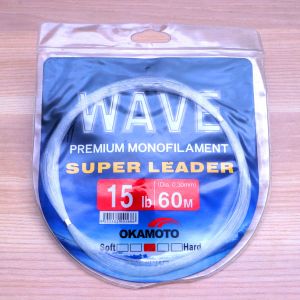 Okamoto WAVE Super Leader Premium Monofilament - Perambut Fishing Leader 60 meter Fishing Line