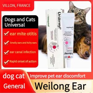French Weilong Ear Lotion Ear Mite Removal Drug Pet Dog Ear Cat Ear Mite Wash Ear Drops Ear Oil Ear Mite Removal Liquid Pet ear drops
