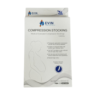 Evin graduated pressure compression stockings socks opentoe thigh high 15-20mmhg [size S/M/L]