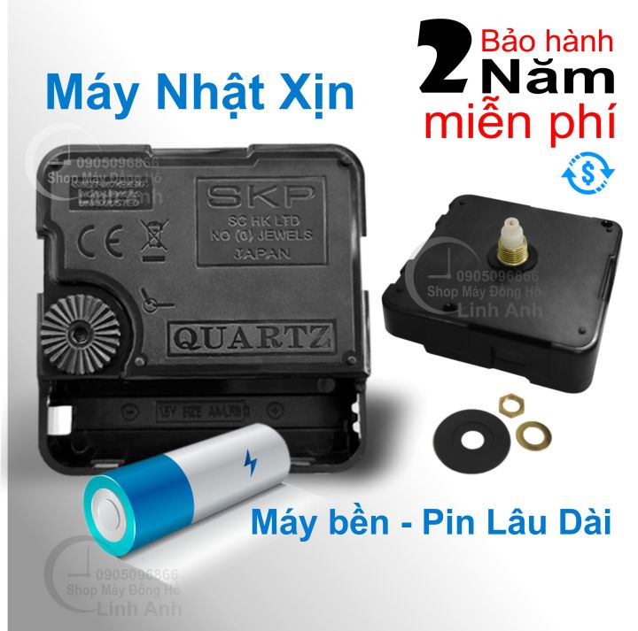 Máy đồng hồ treo tường Nhật Xịn Kim trôi (2 năm BH) | Lazada.vn