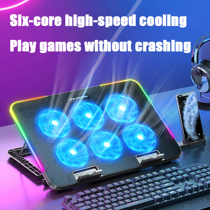 %F0%9F%94%A5%E3%80%90SG%20READY%20STOCK%E3%80%91%F0%9F%94%A5Laptop%20Notebook%20Cooling%20Pad%20Fan%20for%2015.6%2014%2013%20Inch%20Cooler%20with%206%20Fans%20and%205%20Adjustable%20Height%20Stand%20-%20Image%205