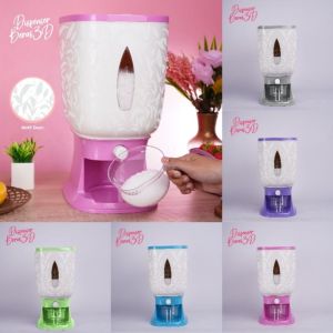 TRI J - Dispenser Beras 10kg - Tempat Penyimpanan Beras (Rice Box) Dispenser Penyimpanan Beras IJN
