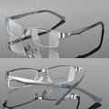 semi-rimless glasses  frame  classic  optical  eyeglasses half frame for men/women  durable rectangular  spectacles frame clear lens. 