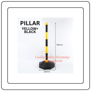 【JJ HOME】Water Filled Traffic Safety Bollard | FillableBase(Water/Sand) | PortablewithChain