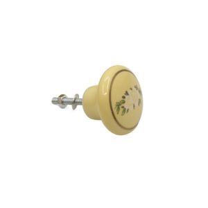 ZYJC Single Hole Cabinet Knob European Style Glazed color Door Pull Handles Retro Vintage Drawer Knobs Furniture